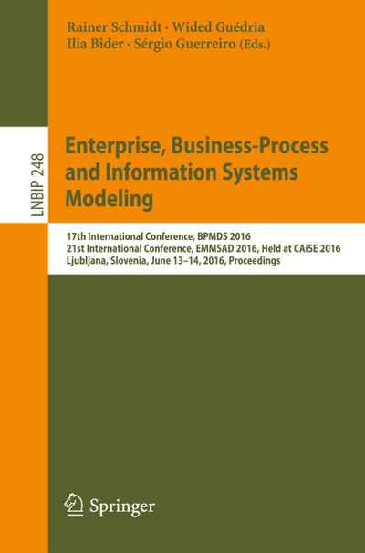 Enterprise, Business-Process and Information Systems Modeling - Rainer Schmidt