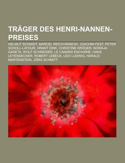 Träger des Henri-Nannen-Preises - Books LLC