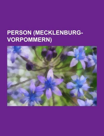 Person (Mecklenburg-Vorpommern) - Books LLC