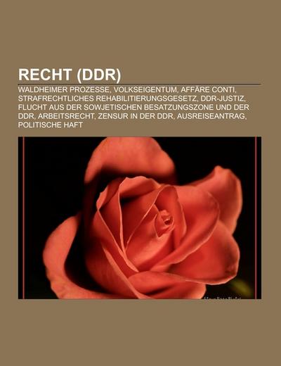 Recht (DDR) - Books LLC