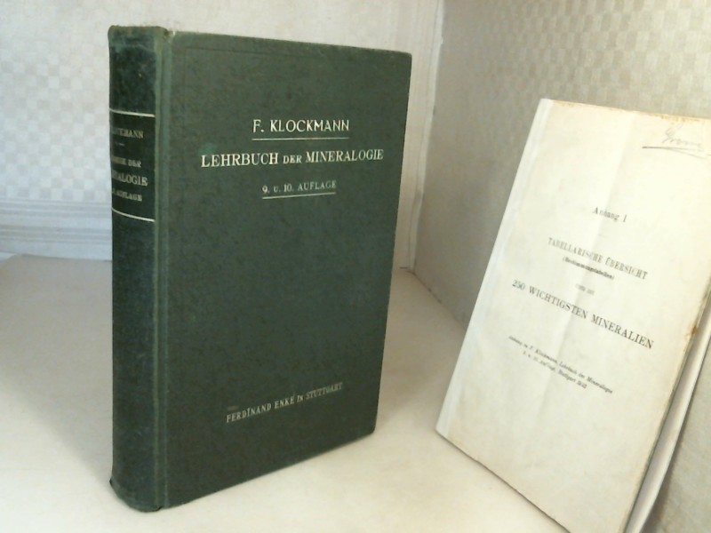 Lehrbuch der Mineralogie. - Klockmann, F.