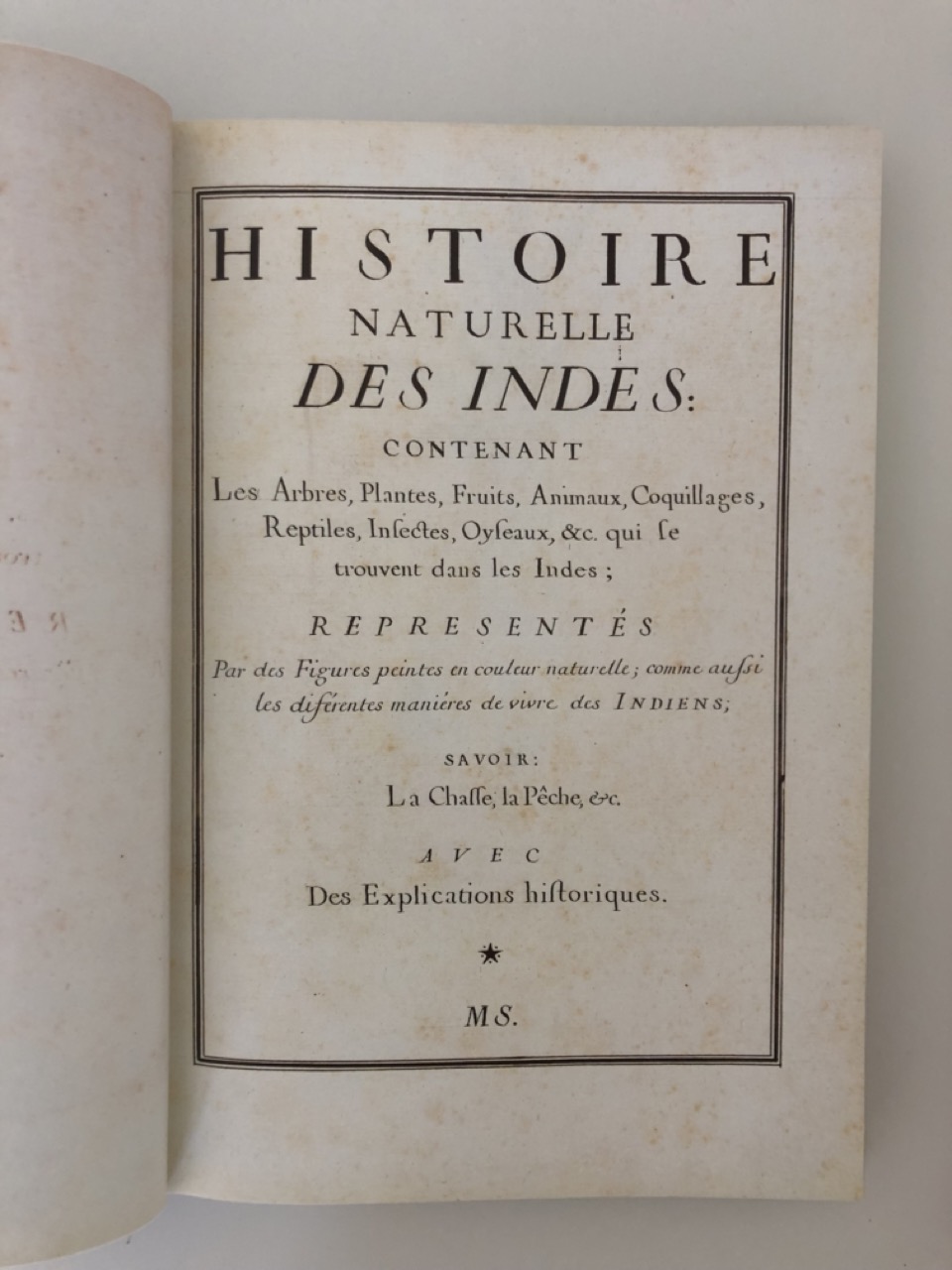 Histoire Naturelle des Indes. The Drake Manuscript in The Piermont Library. von Kraemer