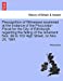 Precognition of Witnesses examined at the instance of the Procurator-Fiscal for the City of Edinburgh, regarding the falling of the tenement Nos. 99 to 103 High Street, on Nov. 24, 1861. [Soft Cover ] - Anonymous