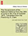 The Government of the National Defence from the 30th of June to the 31st of October 1870. Translated from the French by H. Clark [Soft Cover ] - Favre, Jules Gabriel Claude