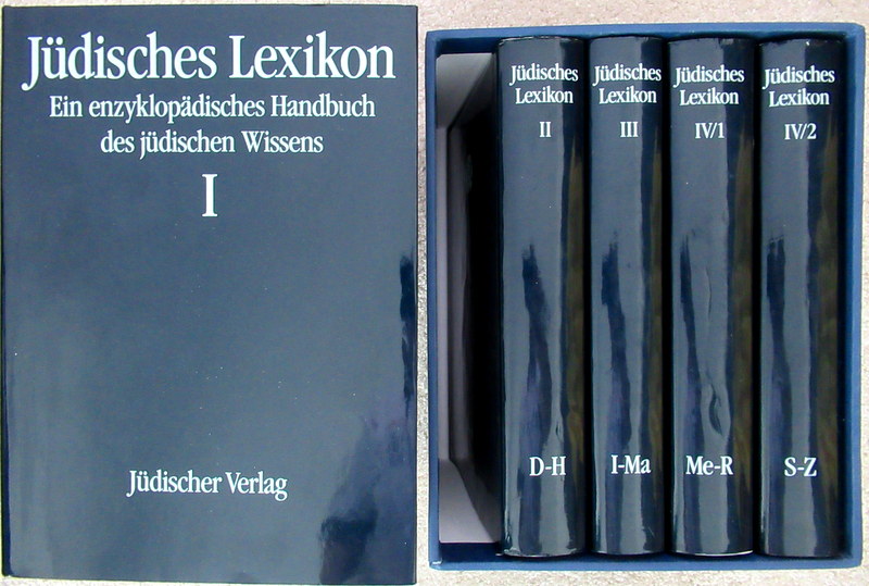 Jüdisches Lexikon. Ein enzyklopädisches Handbuch des jüdischen Wissens. 4 Bände in 5 Büchern. - Herlitz, Georg und Bruno Kirschner