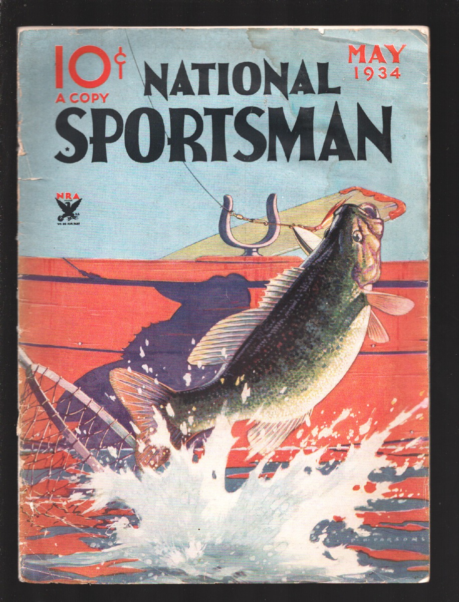National Sportsman 5/1934-P.B. Parsons cover-Hunting-fishing photos &  info-Vintage ads-lures-guns & more-FR/G: (1934)  Magazine / Periodical