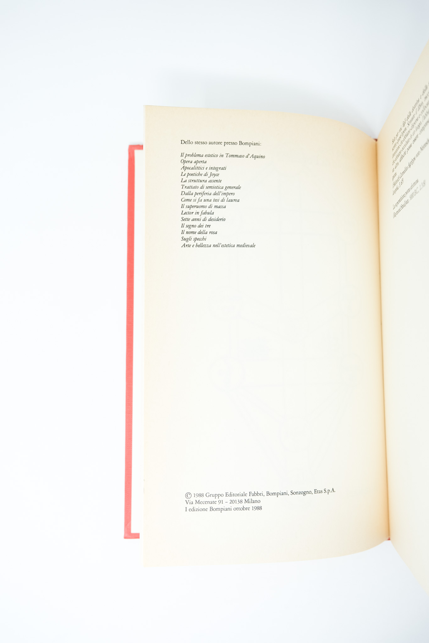 Il pendolo di Foucault da Umberto Eco: Near Fine Hardcover