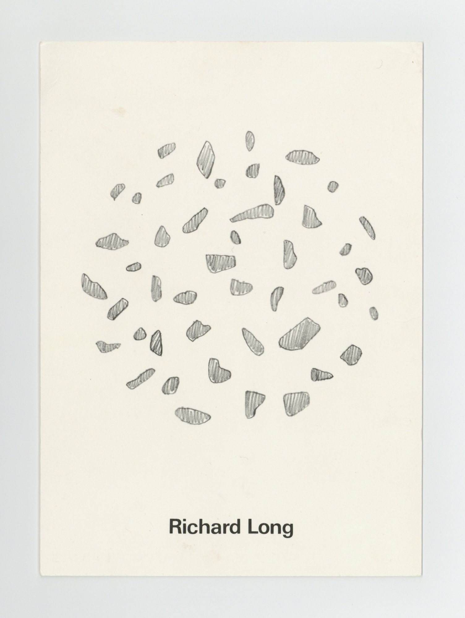 Announcement card: Richard Long: Stone Circles (opens 16 March 1976) (LONG, Richard) [ ]