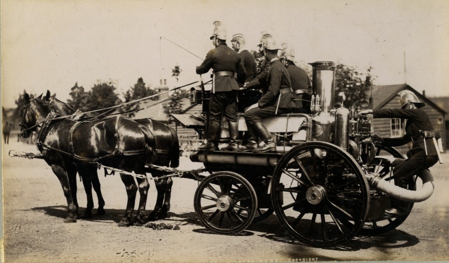 United Kingdom military Fire Engine Horse Grenadiers Guards Old FGOS Photo 1890 Francis Godolphin Osbourne STUART (FGOS) [ ]