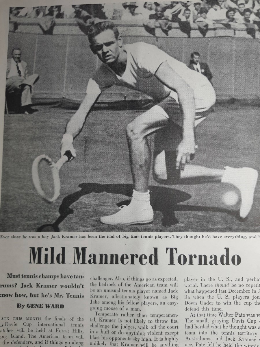 Article: Mild Mannered Tornado (Jack Kramer)...