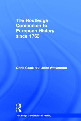 Stevenson, J: The Routledge Companion to Modern European His - Chris Cook|John Stevenson