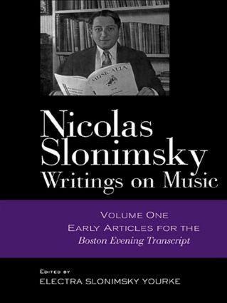 NICOLAS SLONIMSKY - Nicolas Slonimsky