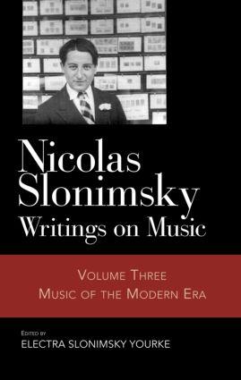 Slonimsky, N: Nicolas Slonimsky: Writings on Music - Nicolas Slonimsky