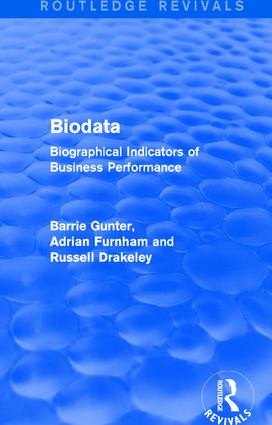 Gunter, B: Biodata - Barrie Gunter (University of Leicester, UK)|Adrian Furnham (University College, London, UK)|Russell Drakeley