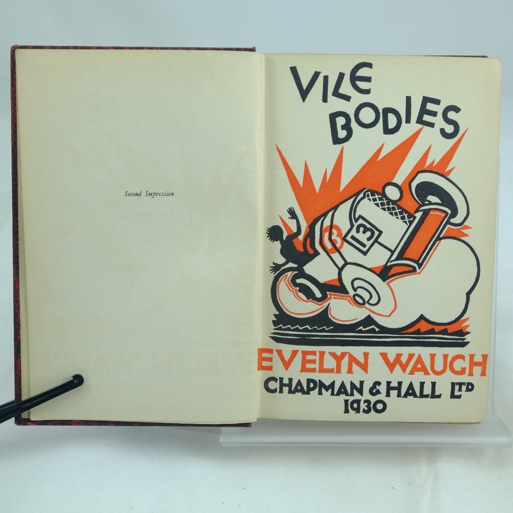 Vile Bodies by Evelyn Waugh Very Good Hardcover (1930) 1st Edition Rare And Antique Books PBFA