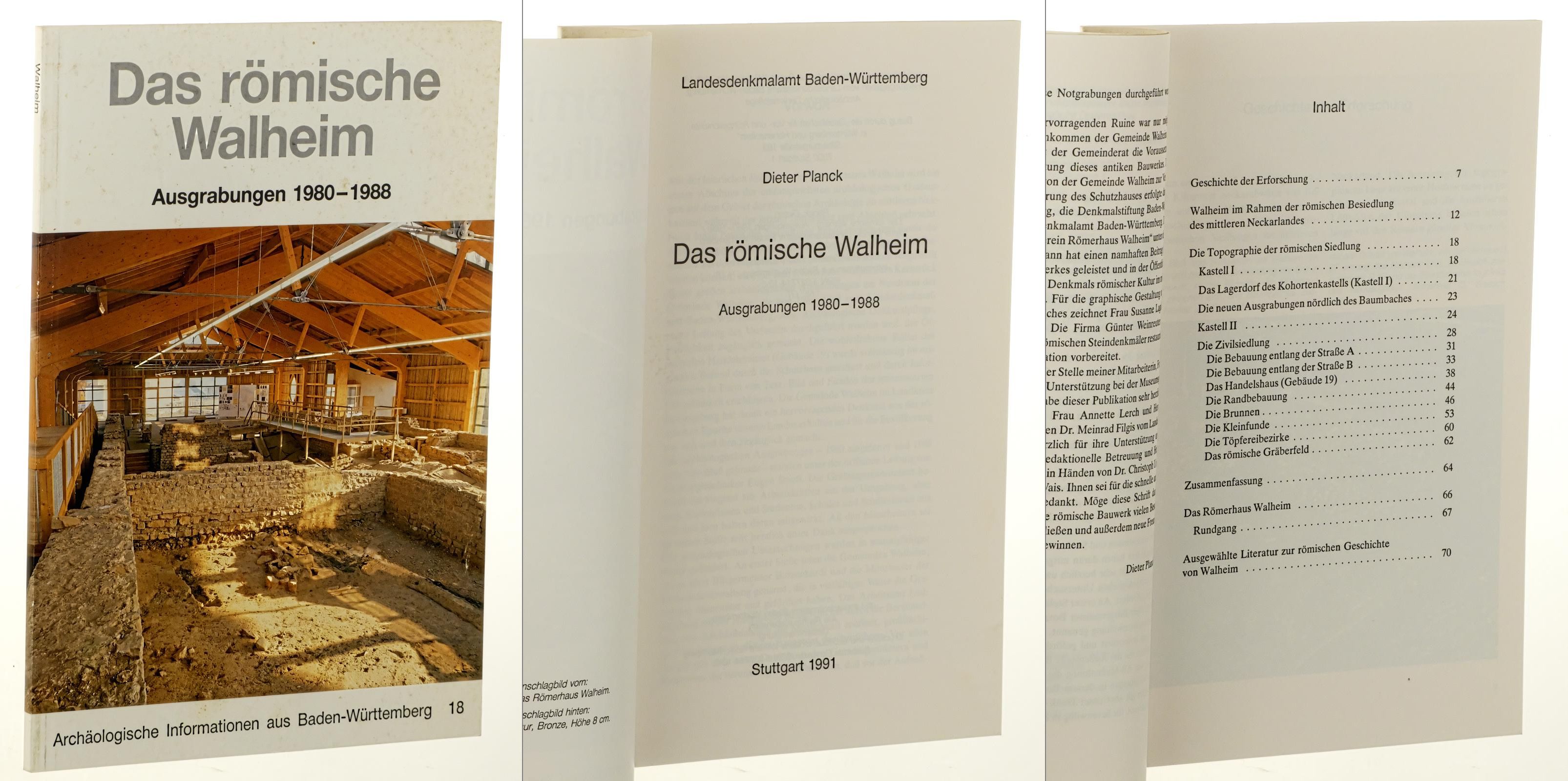 Das römische Walheim. Ausgrabungen 1980-1988. - Planck, Dieter