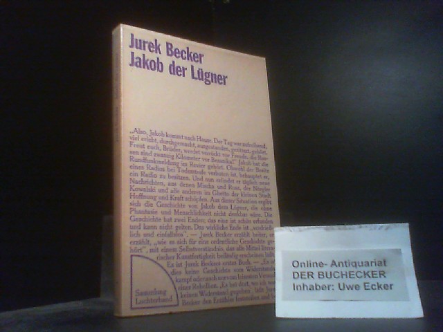 Jakob der Lügner : Roman. Sammlung Luchterhand ; 1 - Becker, Jurek