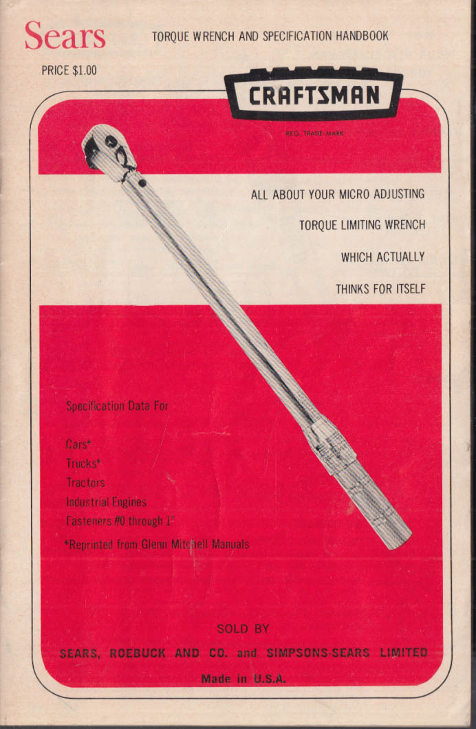 Sears Craftsman Torque Wrench