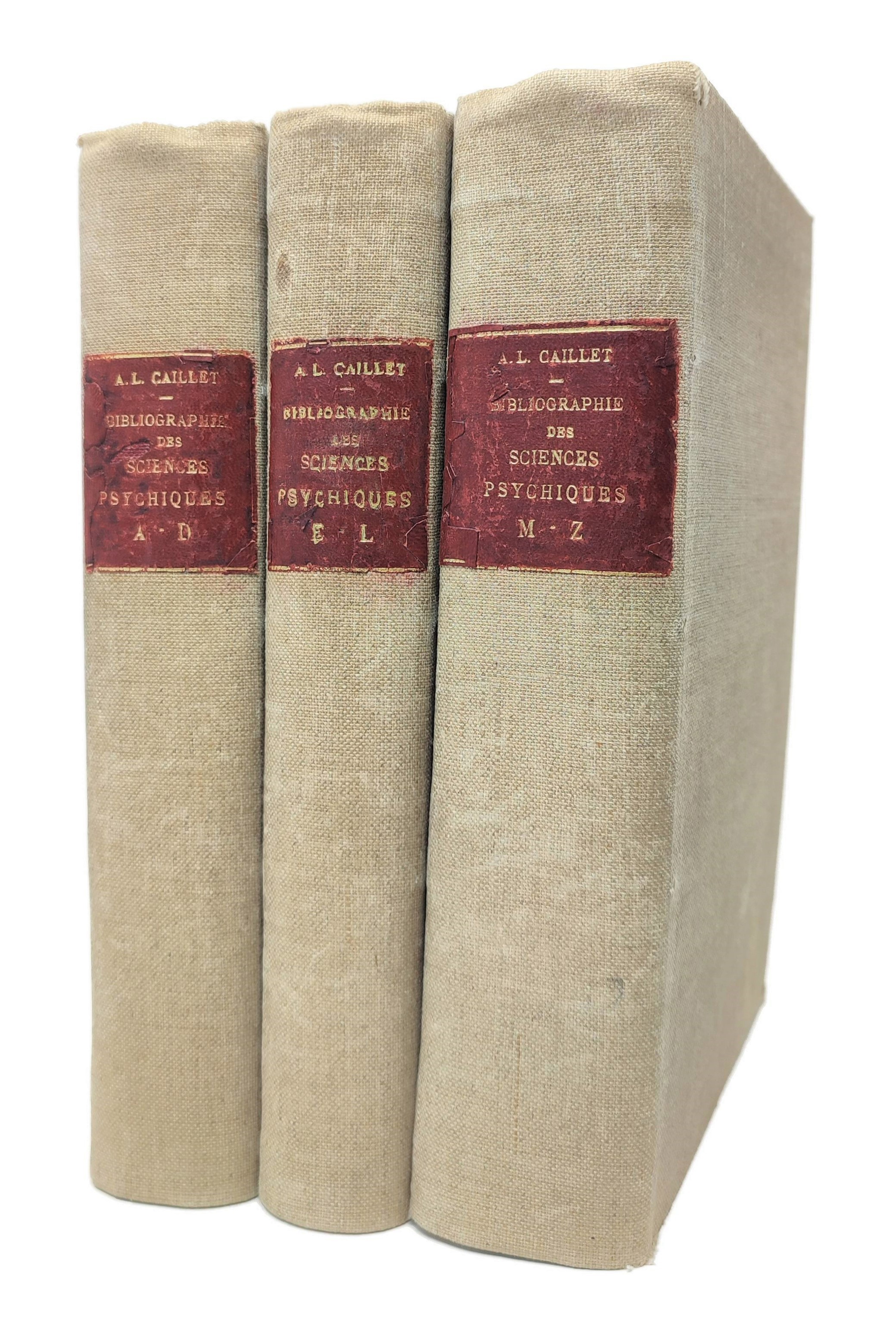 Manuel bibliographique des Sciences psychiques ou occultes CAILLET, Albert Louis [Moyen] [Couverture rigide]