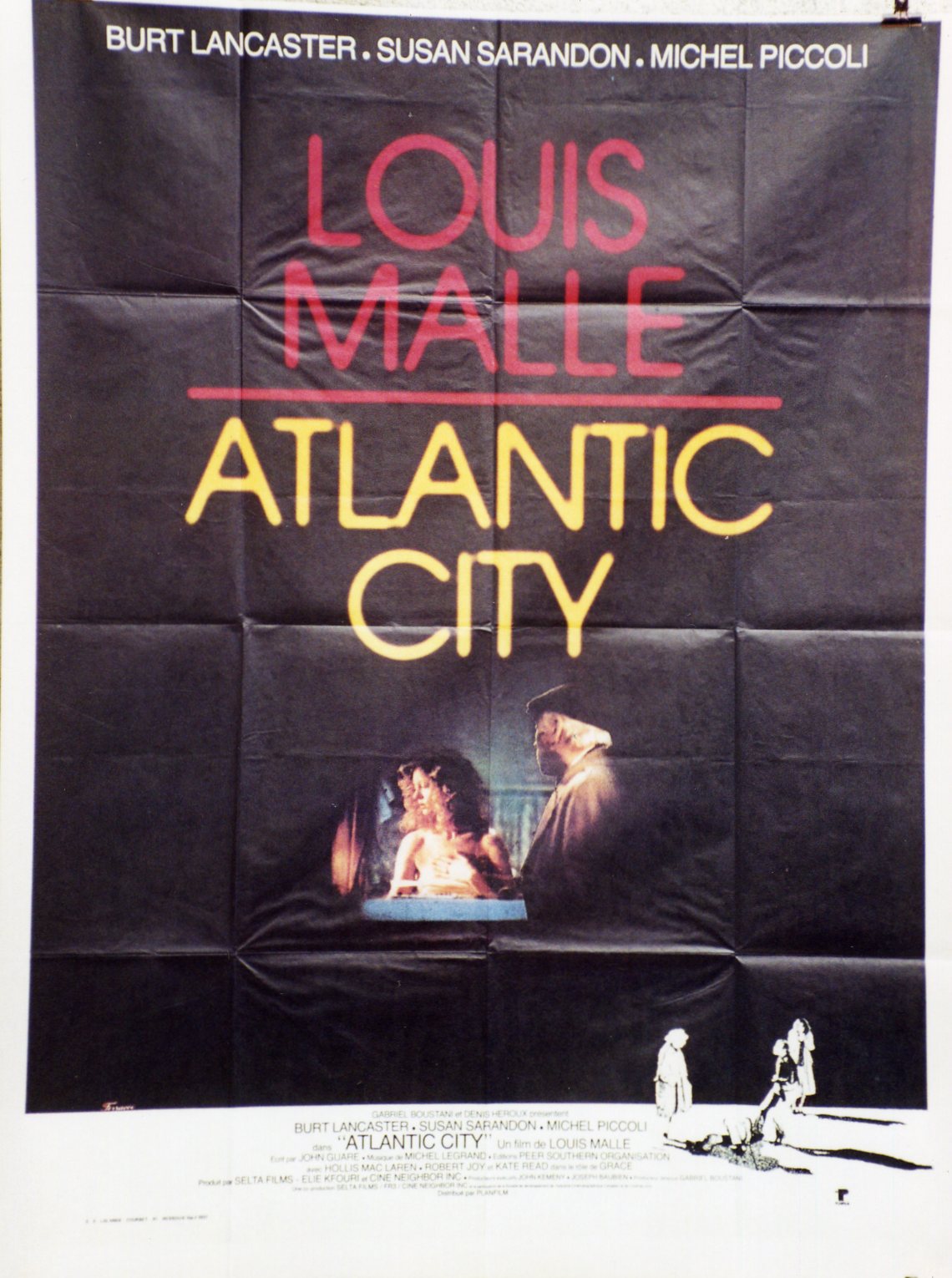 ATLANTIC CITY Movie Poster - 15x21 in. - 1980 - Louis Malle, Burt Lancaster