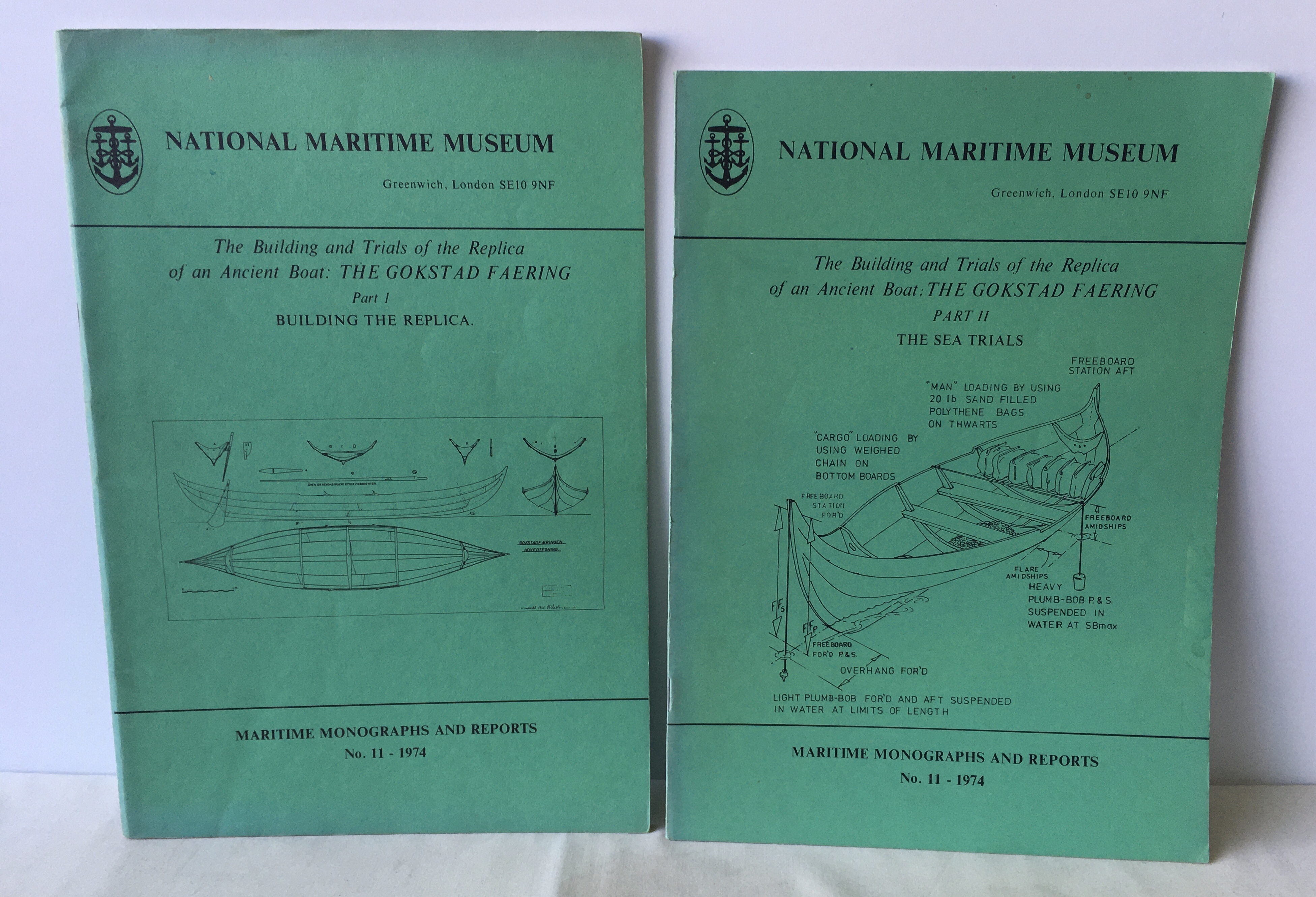 The Building and Trials of the Replica of an Ancient Boat: The Gokst Ad  Faering: Parts 1 & 2 (Maritime Monographs & Reports No.11) by Eric McKee &  Basil Greenhill: Very Good