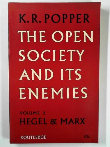 The open society & its enemies vol. 2: Hegel & Marx - POPPER, K. R.