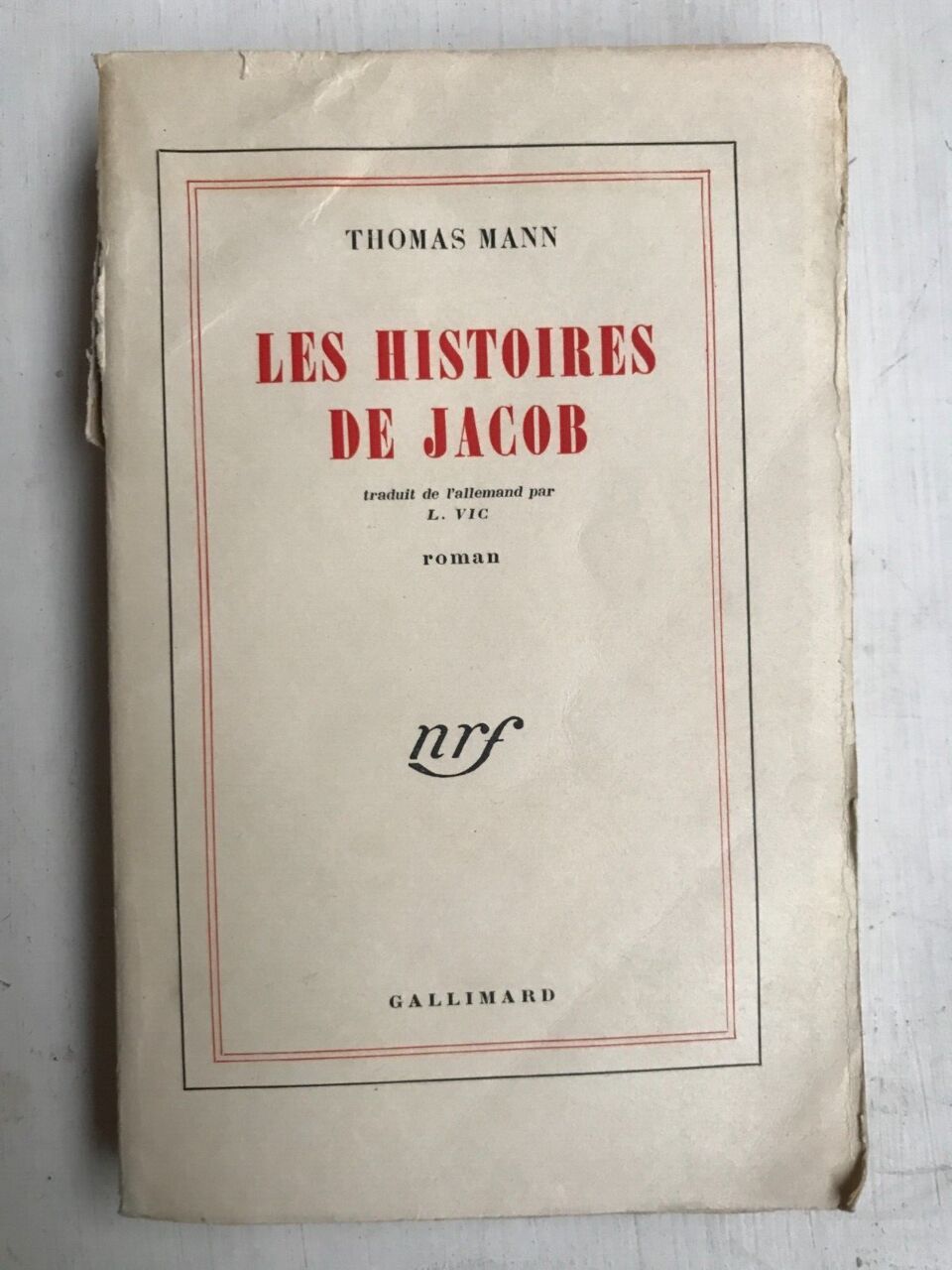 Thomas mann Les Histoires De jacob gallimard Mann Thomas [ ]