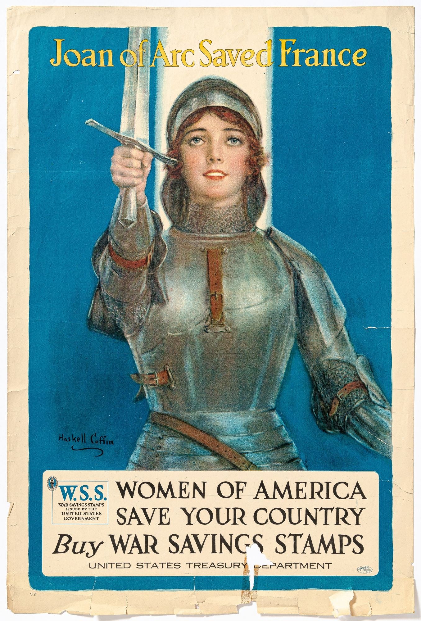 [Poster]: Joan of Arc Saved France COFFIN, Haskell William [Moyen]