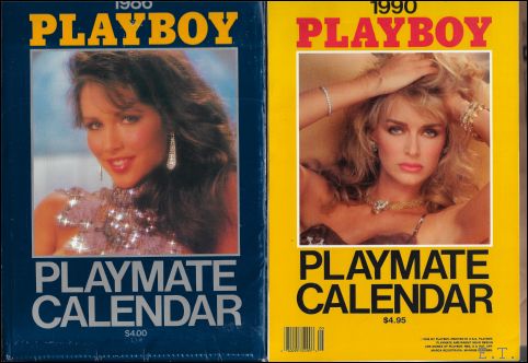 Playboy Playmate Calendar 1986 + 1990 by calendar | BOOKSELLER - ERIK