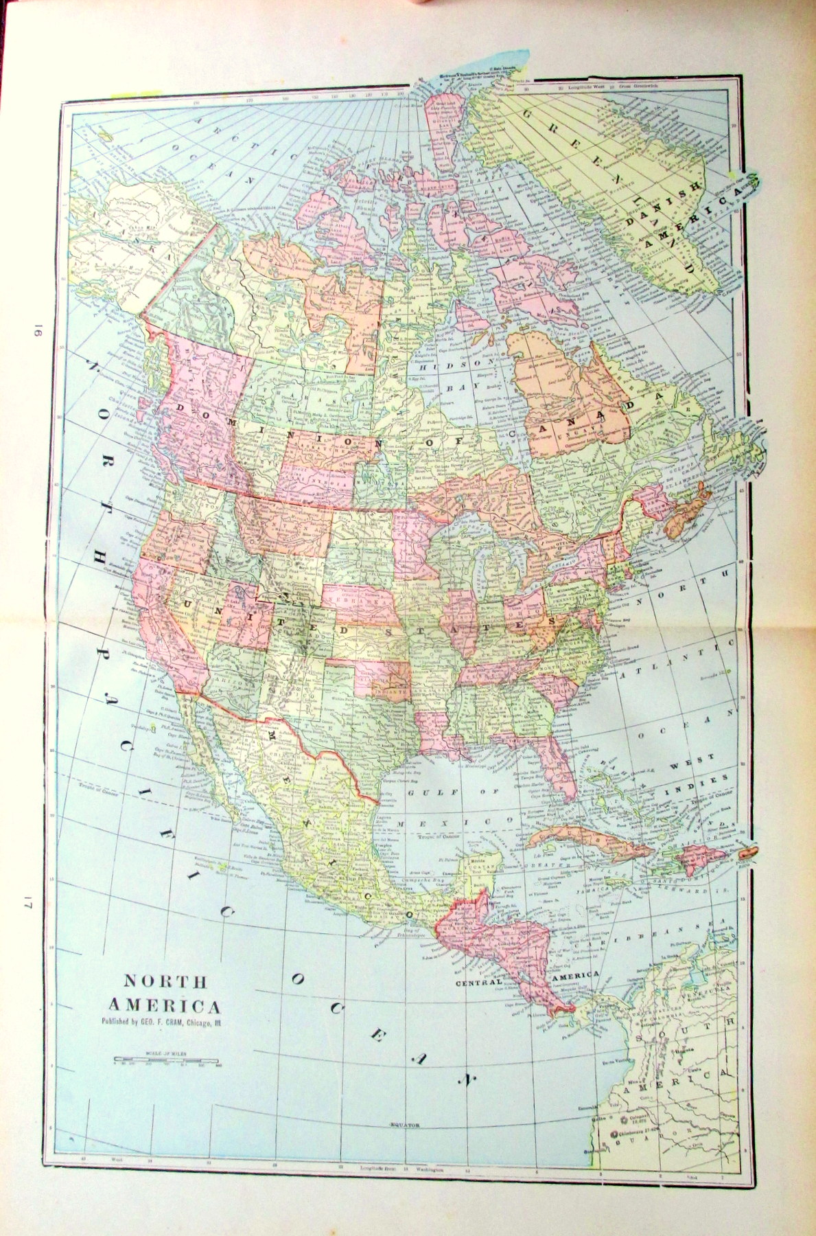 Map of North America: (1900) Map | Book Look