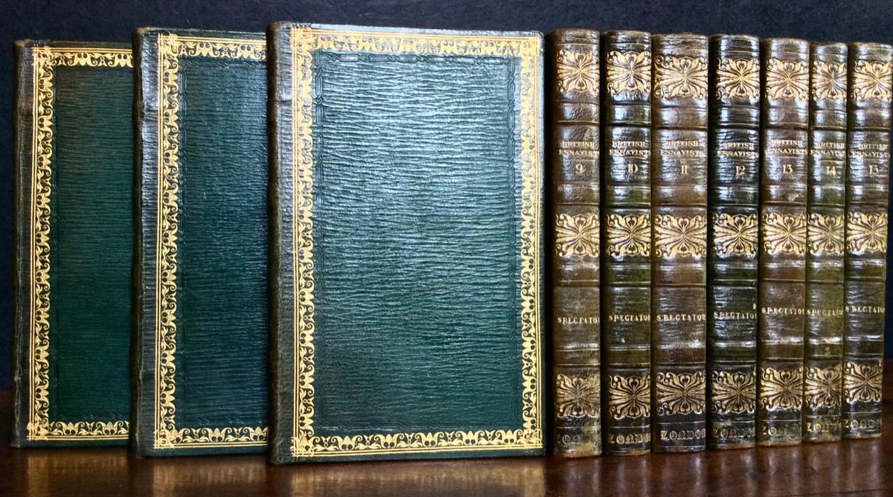 THE SPECTATOR. TEN VOLUME SET FROM THE BRITISH ESSAYISTS by JOSEPH