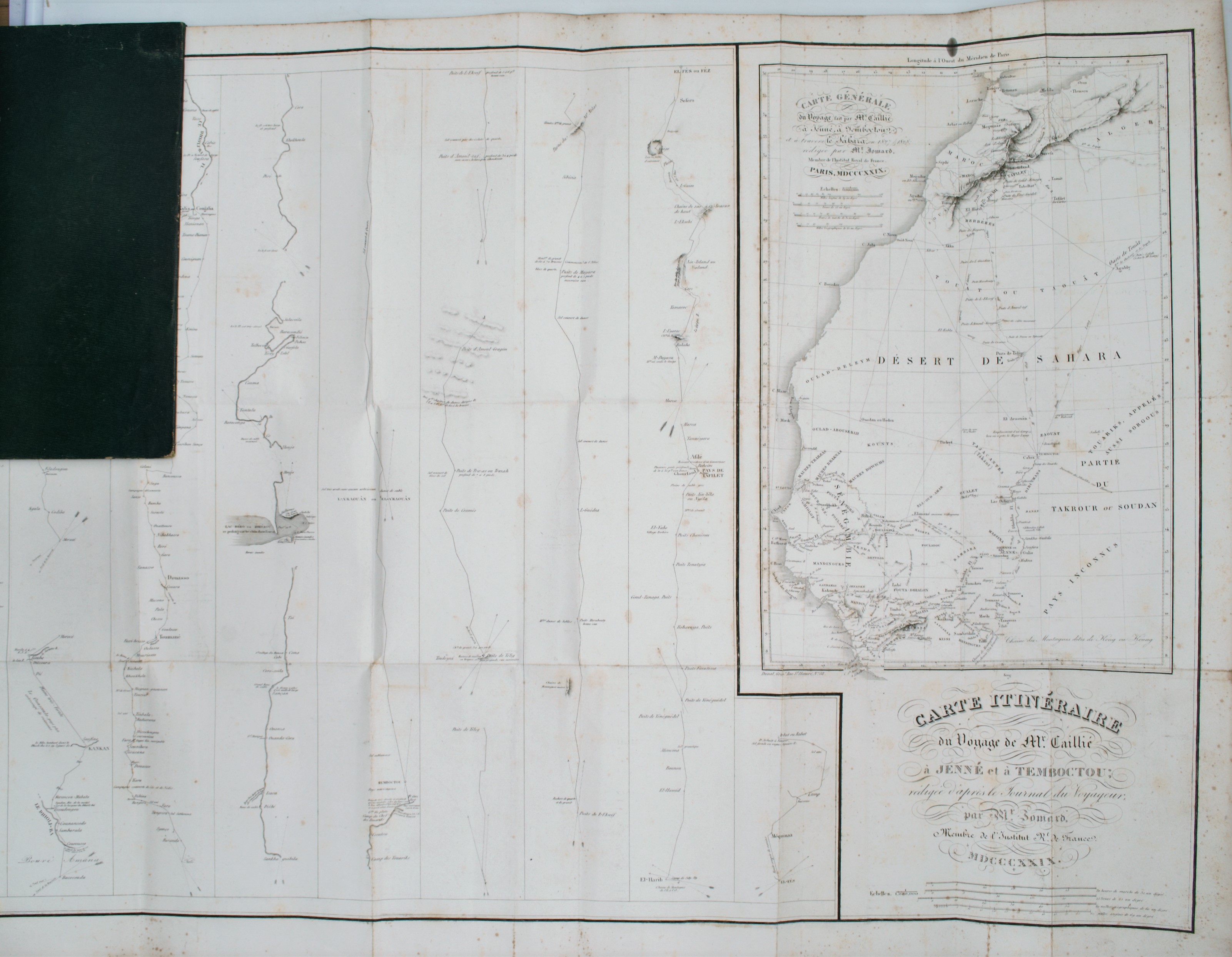 Journal d'un voyage a Temboctou et a Jenné, dans l'Afrique centrale, précédé d'observations faites chez les maures Braknas, les Nalous et d'autres peuples ; pendant les années 1824, 1825, 1826, 1827, 1828. - CAILLIÉ (René).