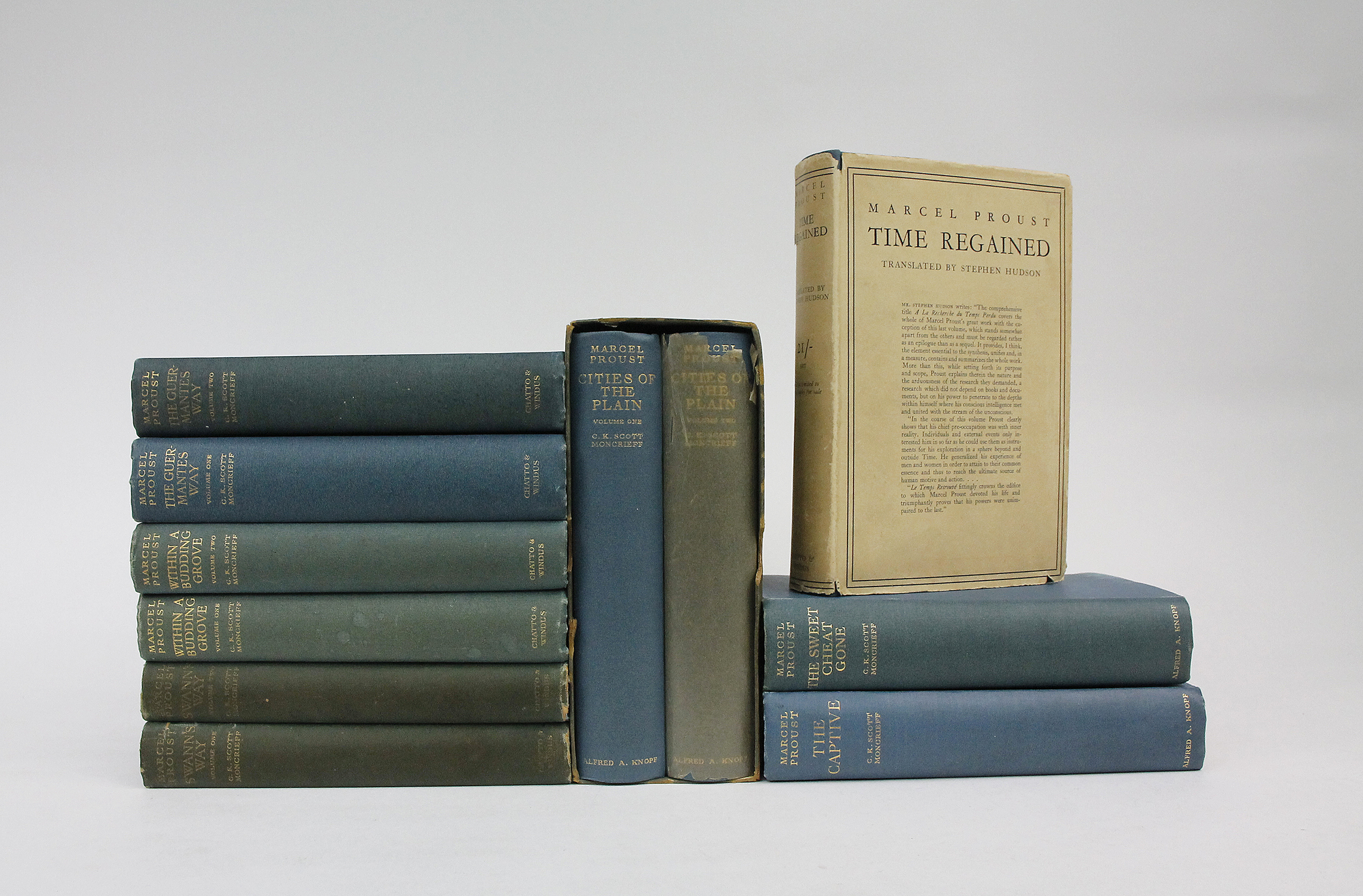 REMEMBRANCE OF THINGS PAST. Comprising Swann's Way; Within A Budding Grove; The Guermantes Way; Cities of the Plain; The Captive, The Sweet Cheat Gon