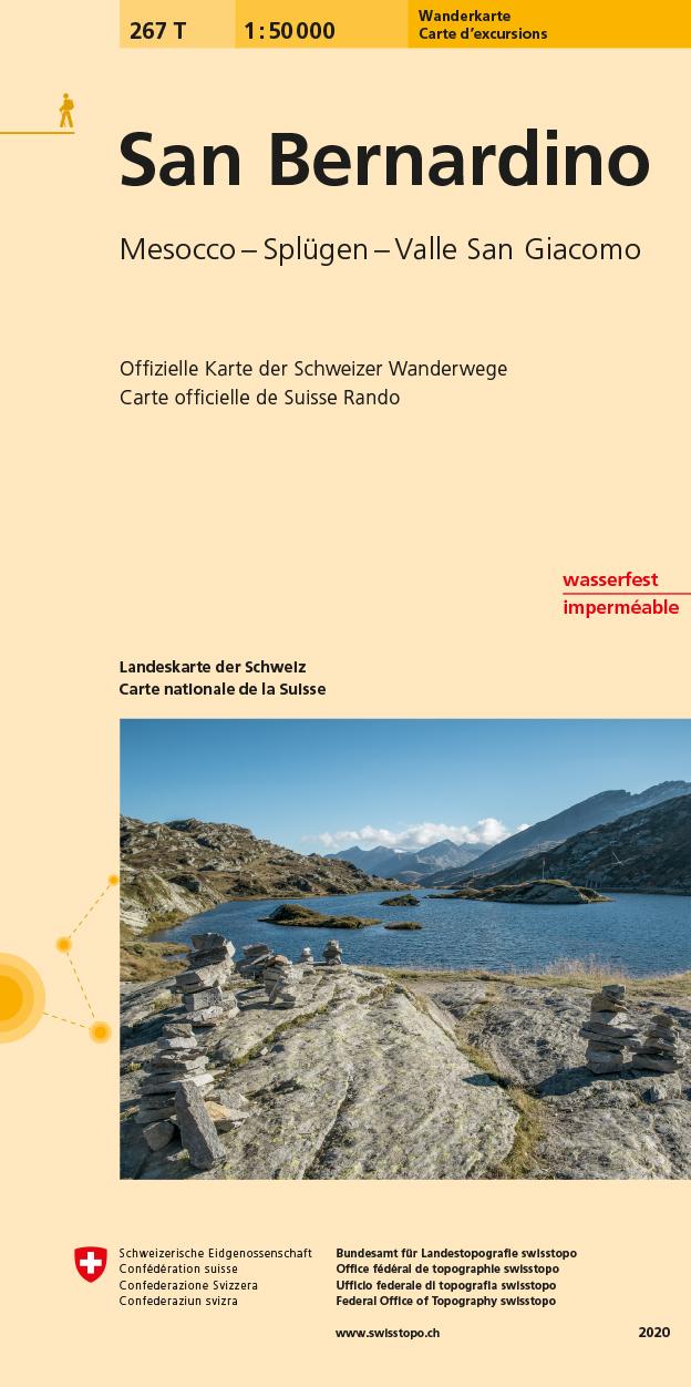 Swisstopo 1 : 50 000 San Bernardino - Bundesamt für Landestopografie swisstopo