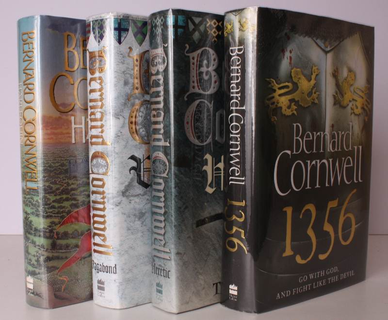 Harlequin [with] Vagabond [with] Heretic [with] 1356. THE 'GRAIL QUEST' SEQUENCE COMPLETE IN UNCLIPPED DUSTWRAPPERS CORNWELL Bernard [ ] [Hardcover]