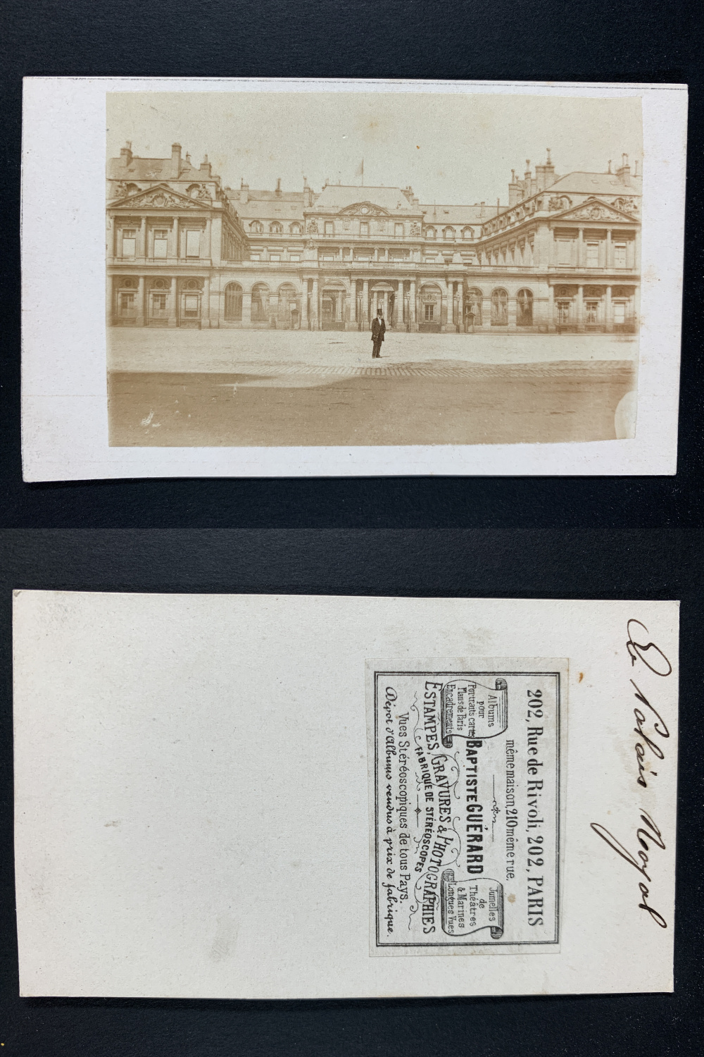 Baptiste Guérard, France, Paris, Le Palais-Royal. by Photographie originale  / Original photograph: (1860) Photograph | photovintagefrance