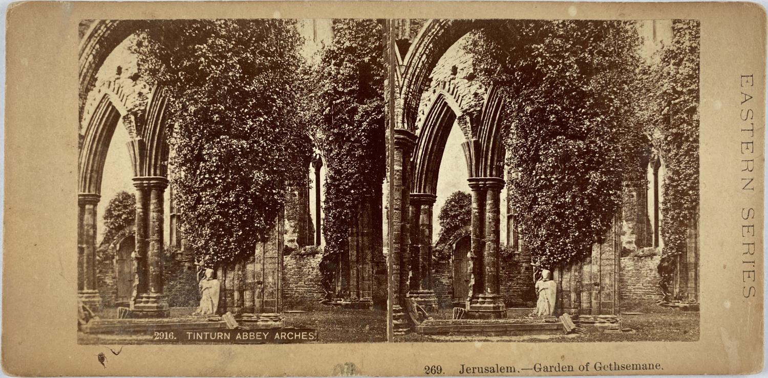 Jerusalem, Garden of Gethsemane, Tintern Abbey arches Photographie originale / Original photograph [ ]