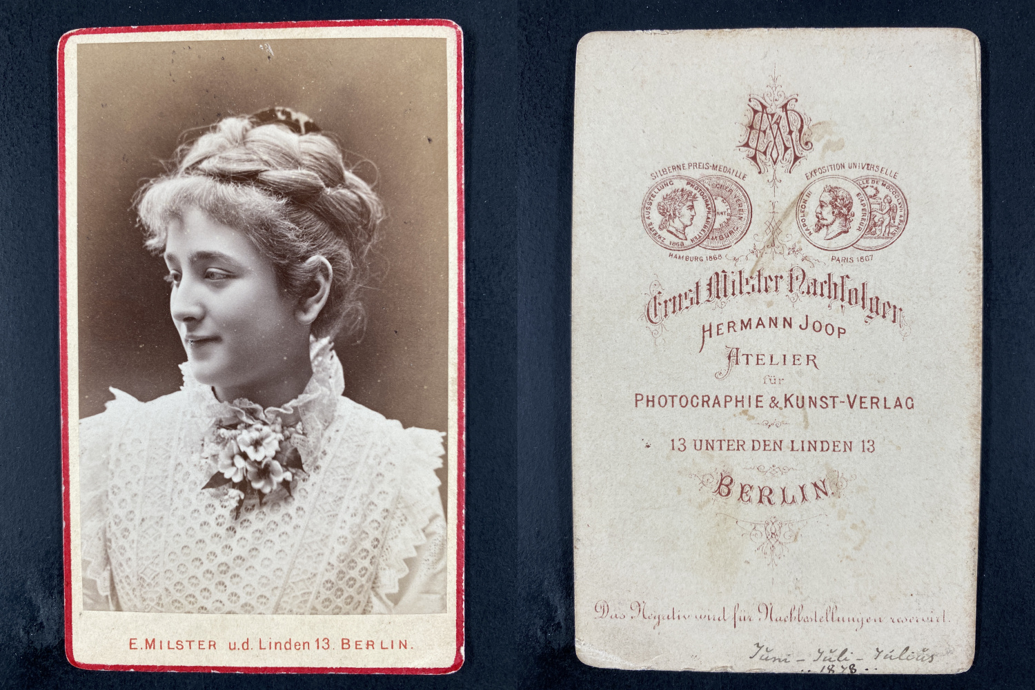 Joop, Berlin, actrice à identifier Photographie originale / Original photograph [ ]