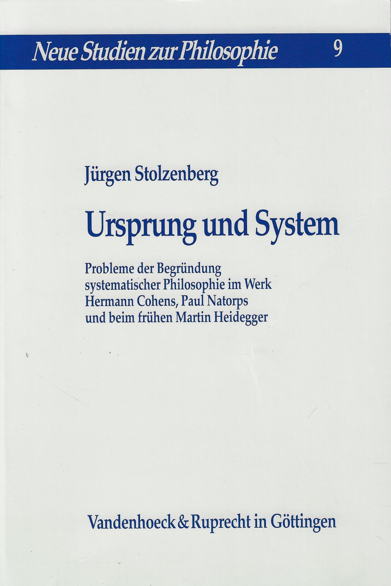 Ursprung und System - Jurgen Stolzenberg