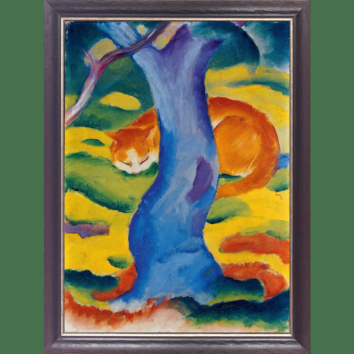 Franz Marc Katze hinter einem Baum Dietz