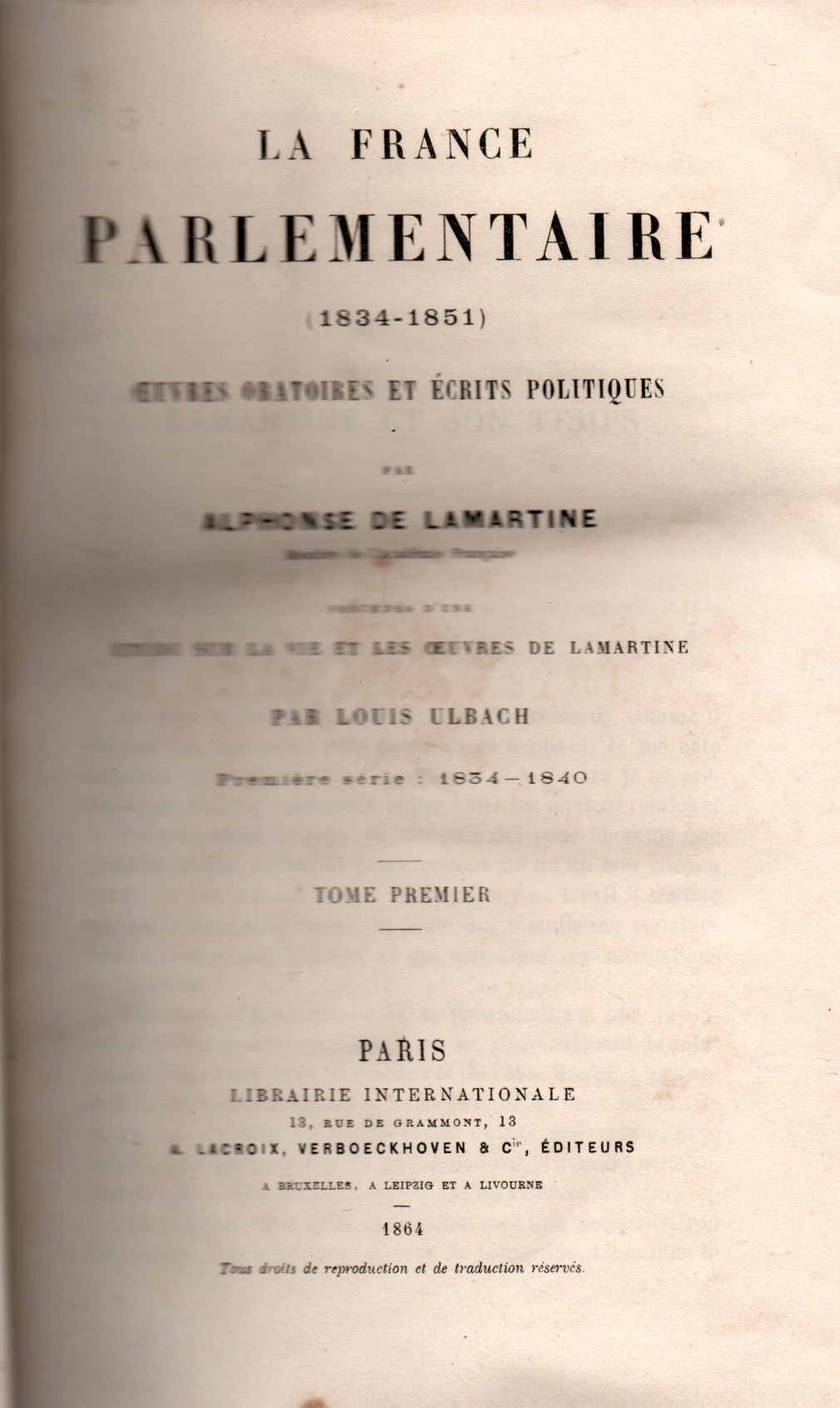 Amazon.com: La France Parlementaire (1834-1851): Œuvres