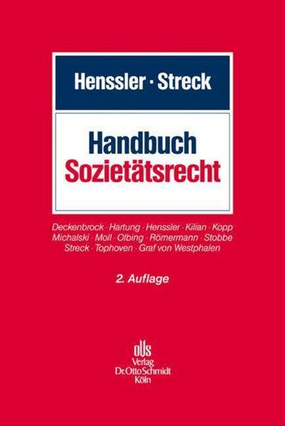 Handbuch Sozietätsrecht - Martin Henssler