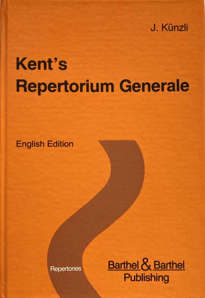 Kent's Repertorium Generale (Dünndruck) : Englisch - J Künzli