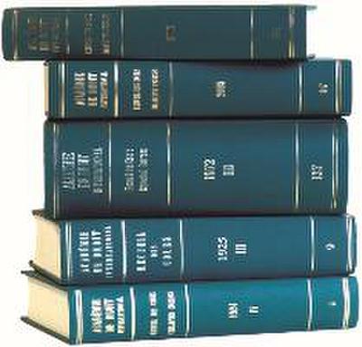 Recueil des cours, Collected Courses, Tome/Volume 196 (1986) - Académie de Droit International de la Ha