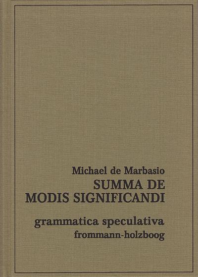 Summa de modis significandi - Michaelis de Marbasio