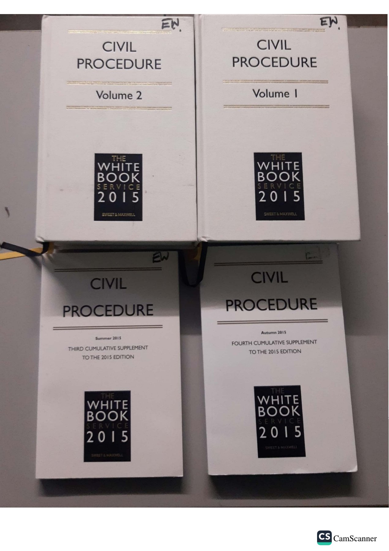 CIVIL PROCEDURE Volume 1 & 2 and Supplement Books THE WHITE BOOK SERVICE 2015 SVLET & MARIELL [Fine] [Hardcover]