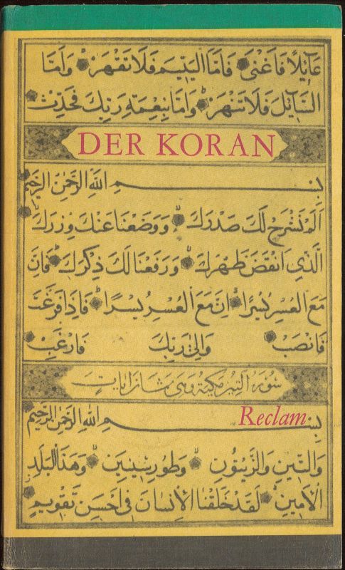 Der Koran Philosophie Geschichte Kulturgeschichte Reclams-Universal-Bibliothek Band 351 - Rudolph, Kurt (Hg.) und Ernst (Hg.) Werner