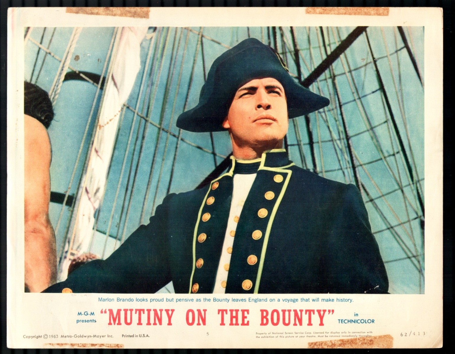 Mutiny on the Bounty 11 x14 Lobby Card 5 Marlon Brando 1962