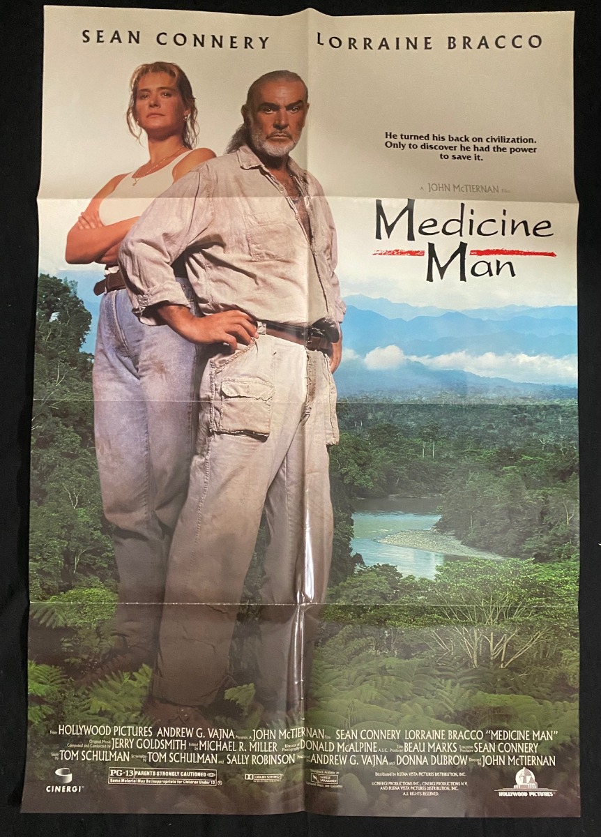 Medicine Man Original One Sheet Movie Poster Sean Connery: Photograph | DTA Collectibles