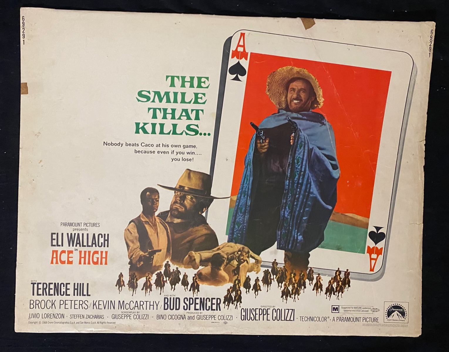 Ace High Original Half Sheet Poster 1968 Eli Wallach: (1968) Photograph |  DTA Collectibles